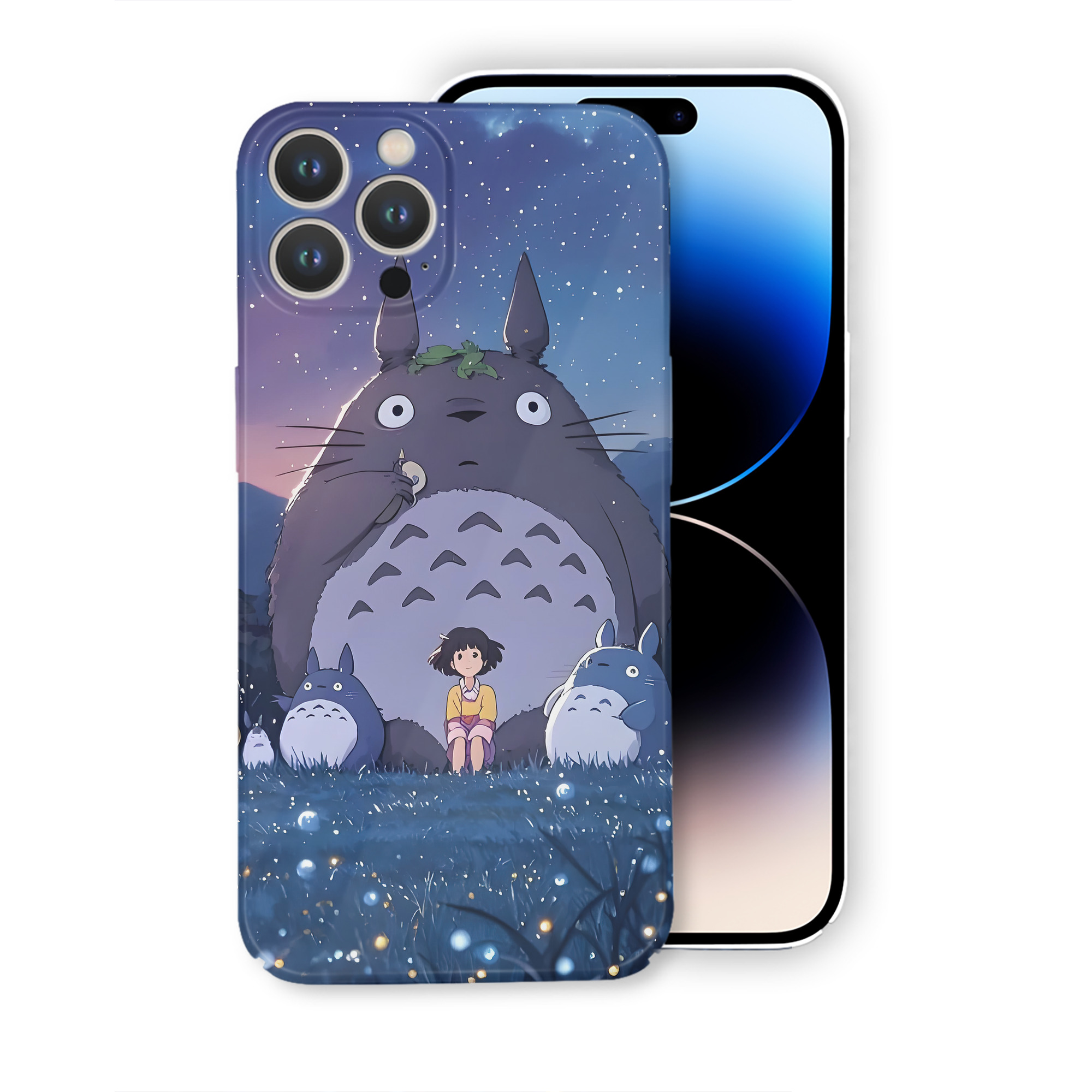 （画像用） となりのトトロ 草壁メイ 草壁サツキ My Neighbor Totoro Satsuki Kusakabe Mei Kusakabe 【iPhone 14シリーズ対応】ハードケース